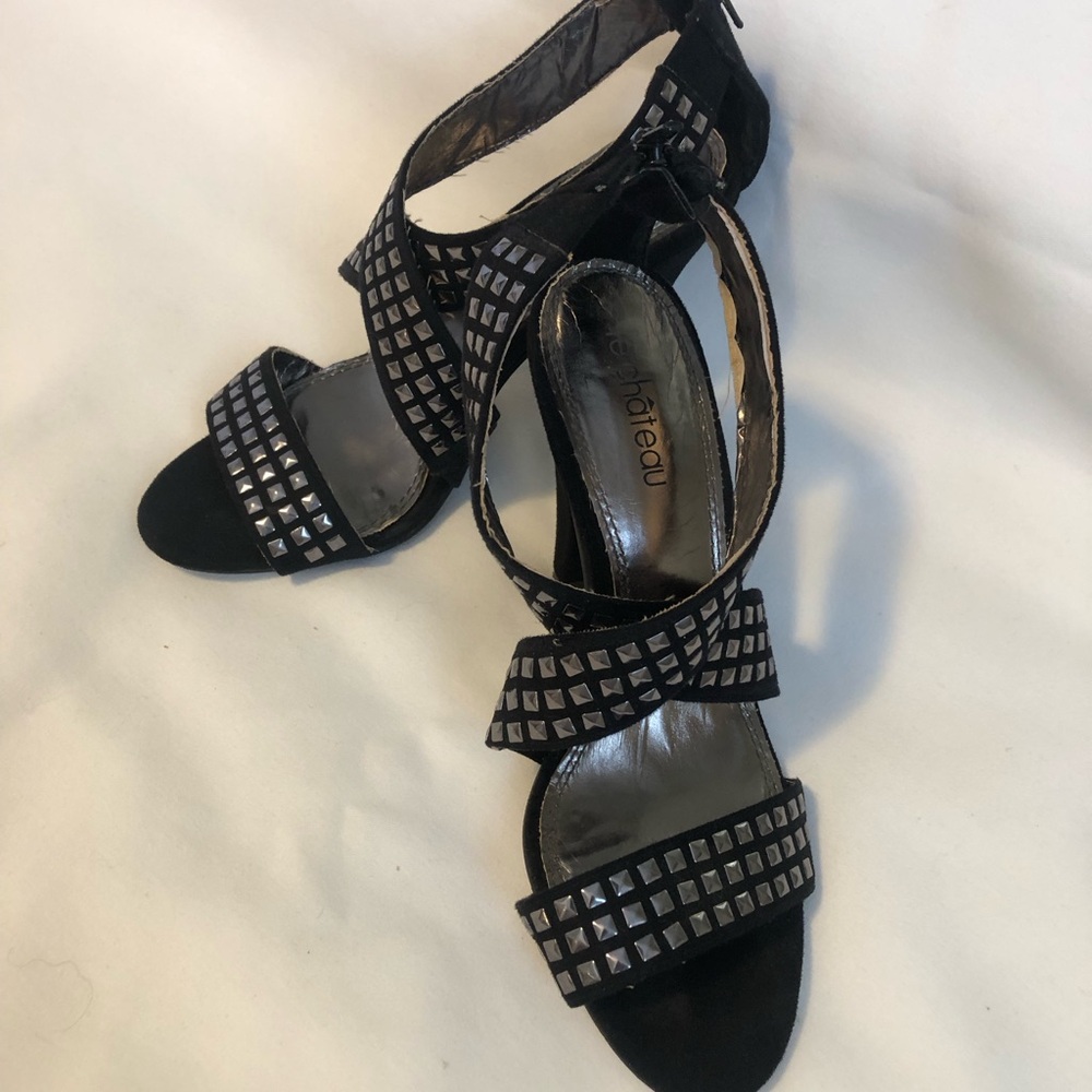 Le Chateau Black Studded Heels